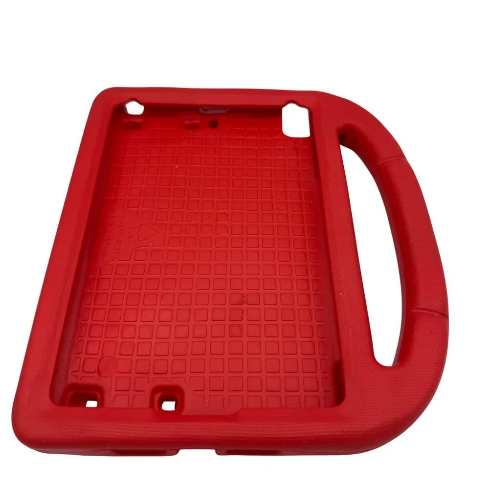 Kids Red Protective Tablet Case W/ Handle & Stand